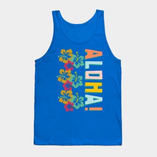 Aloha Summer Beach Siesta Good Vibes T Tank Top